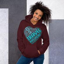 Load image into Gallery viewer, The Limited Edition Love, Travel, Passport Unisex Hoodie